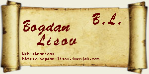 Bogdan Lisov vizit kartica